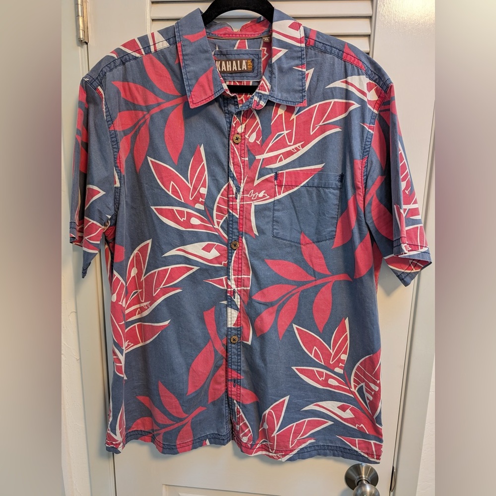 Mens KAHALA Hawaiian shirt XL